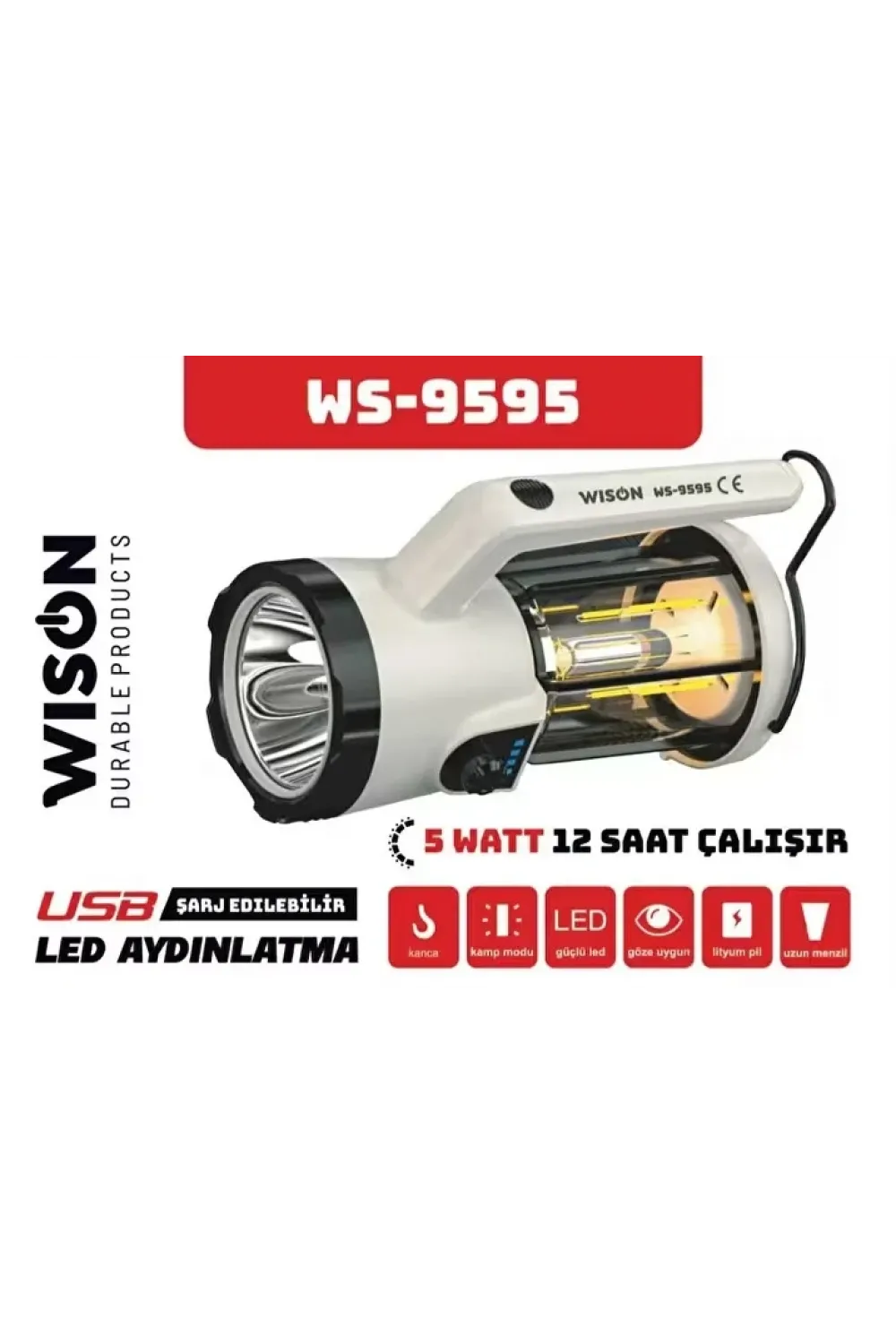 Profesyonel El Feneri &amp; Kamp Lambası | 5w