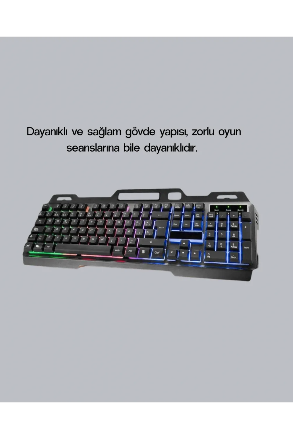 Profesyonel Oyuncu Klavye Mouse Seti – Rgb Işıklı, Türkçe Q, Dpı Ayarlı, Dayanıklı Gövde