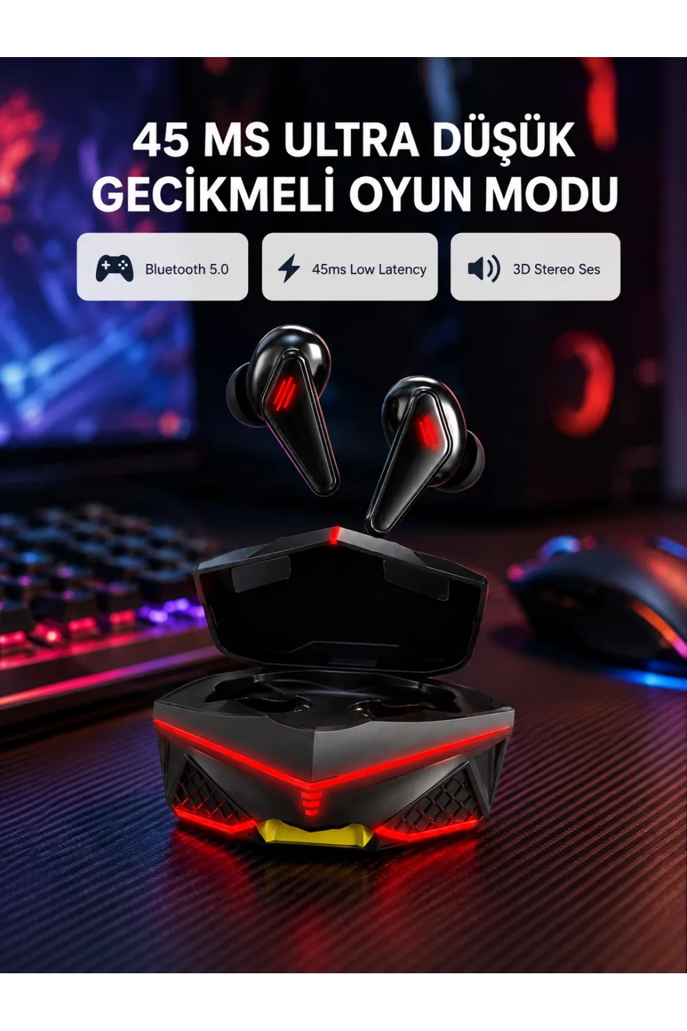 Profesyonel Oyuncular İçin Bluetooth Kulaklık