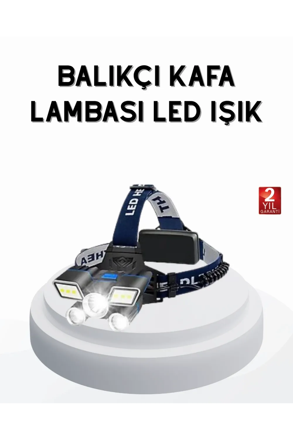 Profesyonel Şarjlı Led Far – Ipx5 Suya Dayanıklı, 4 Işık Modu, Hareket Sensörlü