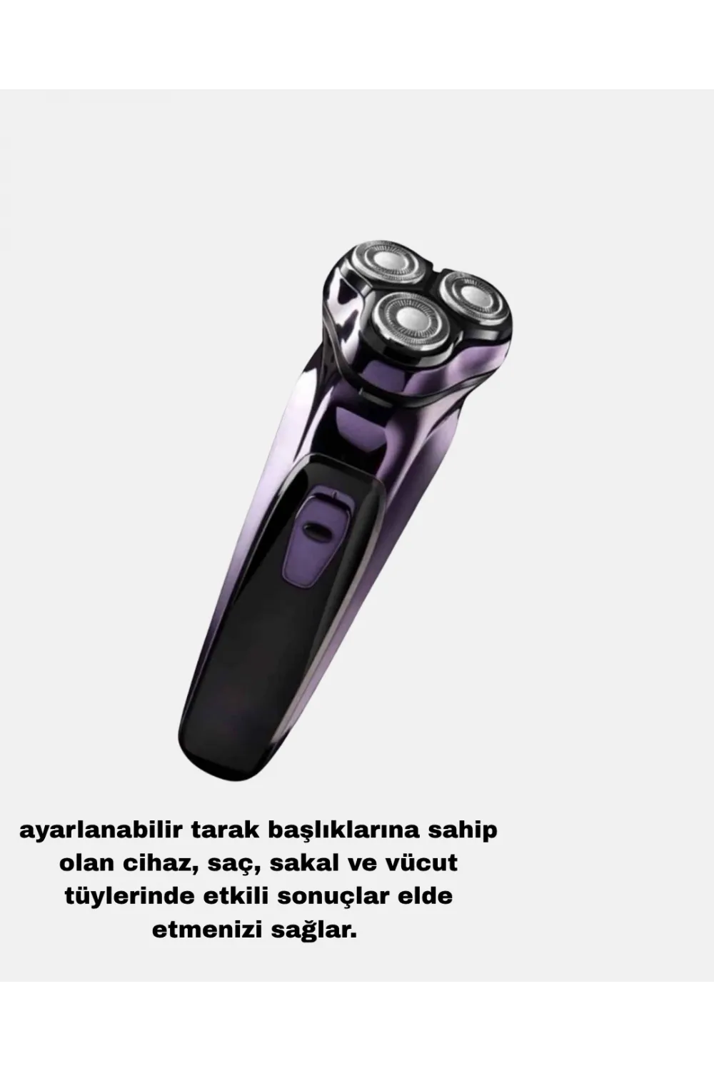 Profesyonel Şarjlı Tıraş Makinesi Ayarlanabilir Başlıklı Kablosuz