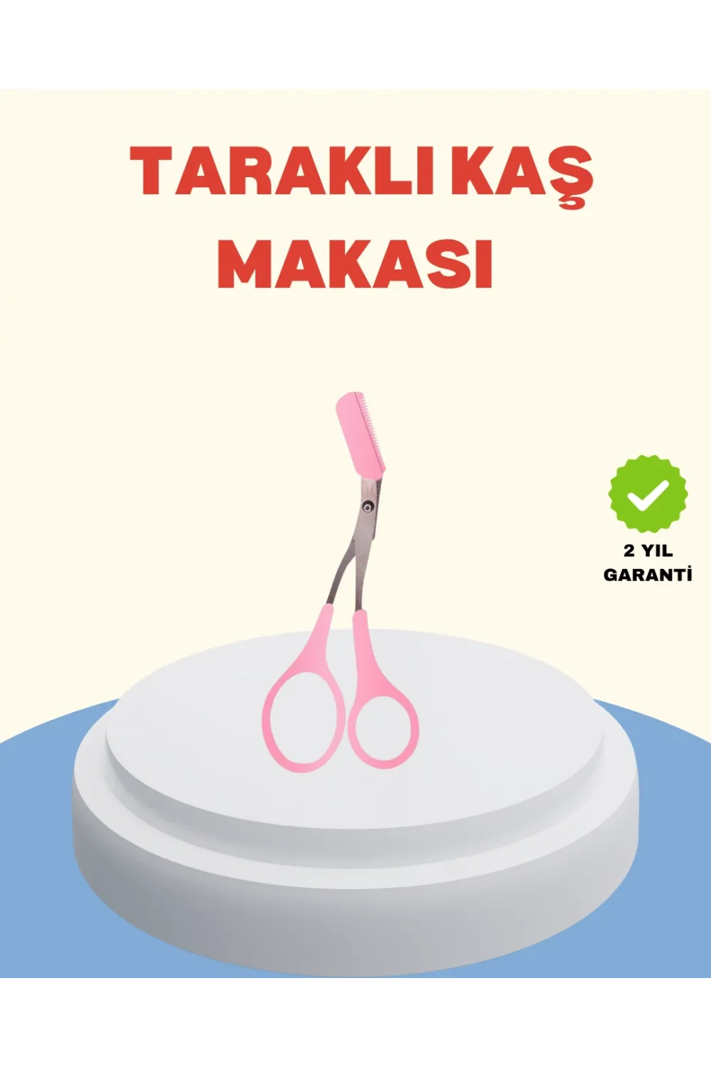 Profesyonel Taraklı Kaş Makası – Evde Ve Salon Kullanımına Uygun