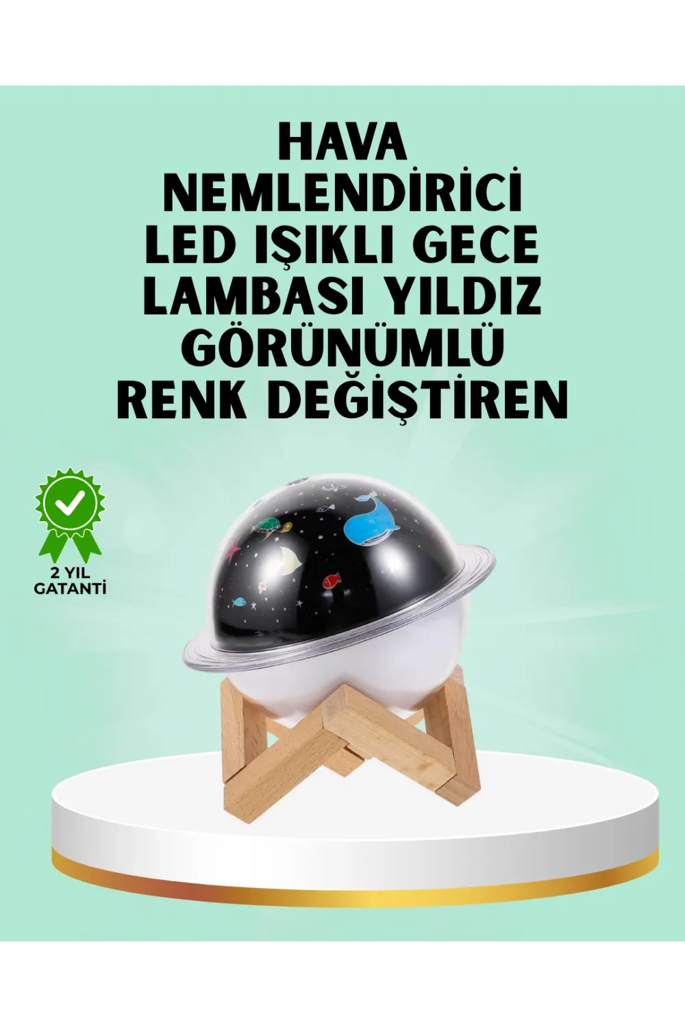 Projektör Işığı Bulunan Usb Bağlantılı Mini Aromaterapi Destekli Hava Nemlendirici