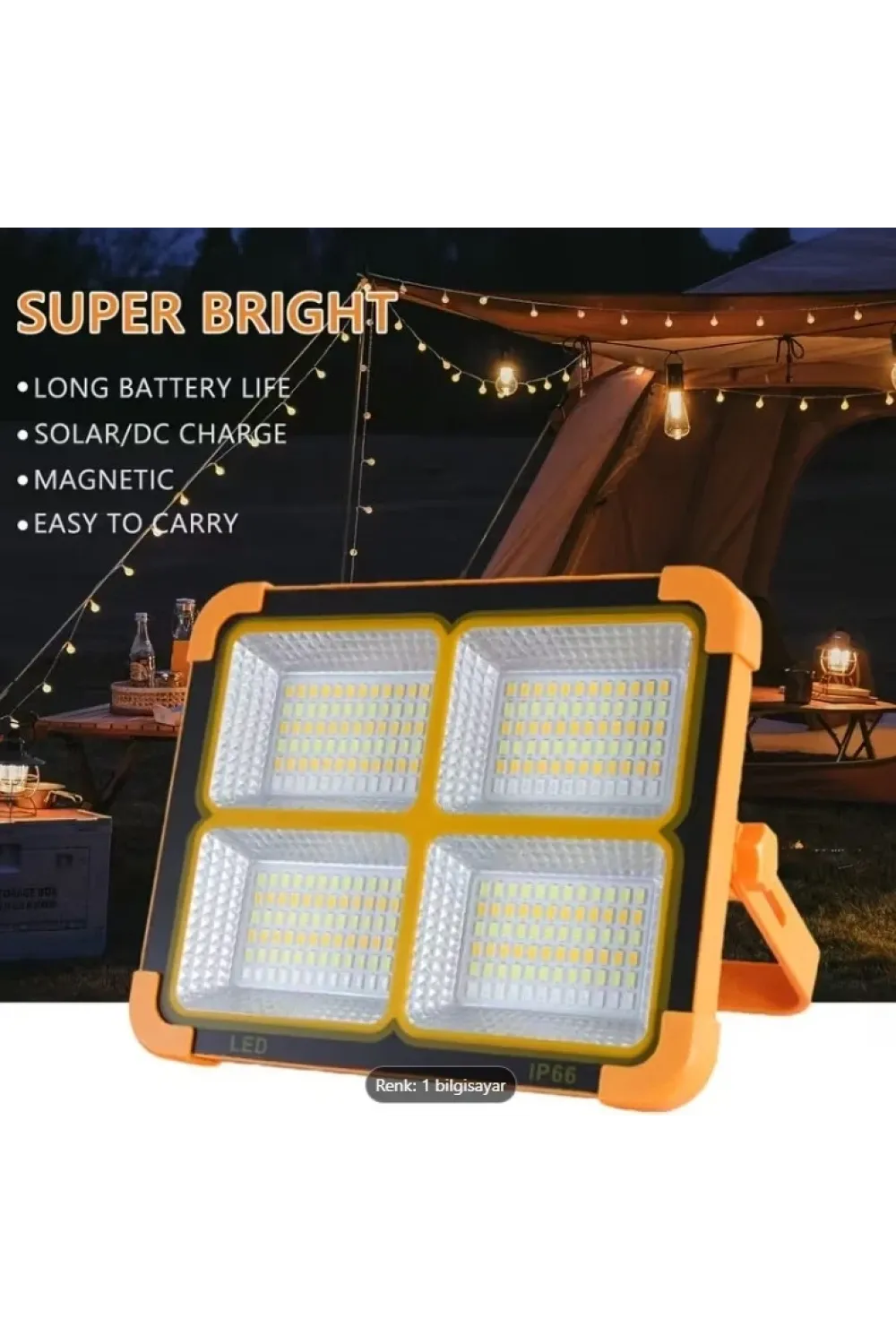 Prokama Ledli Solar Projektör 100w Bk-100w