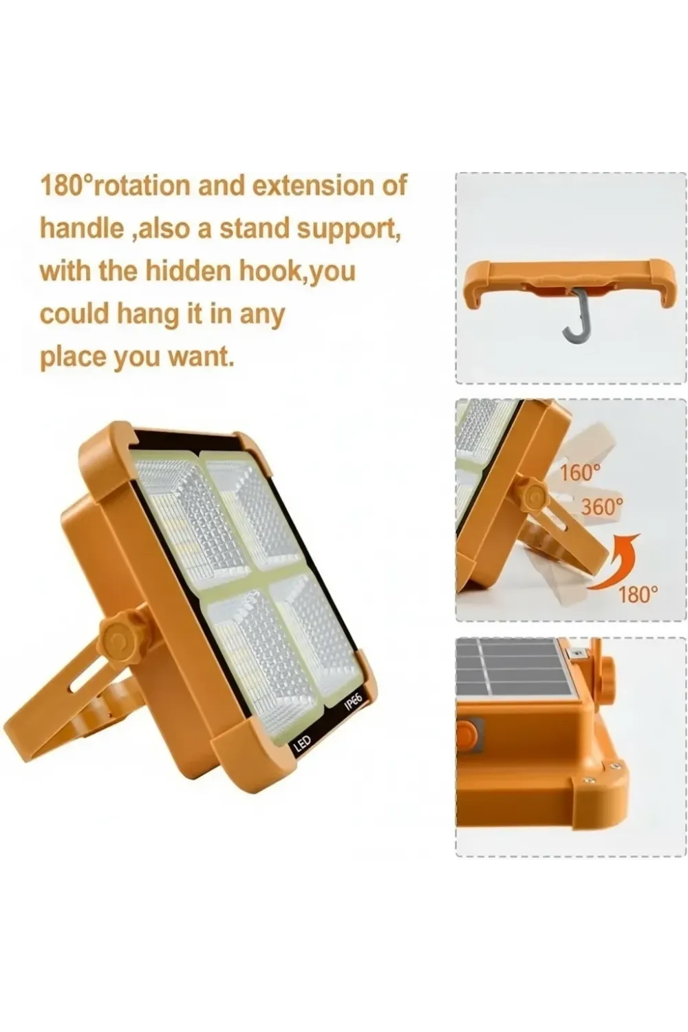 Prokama Ledli Solar Projektör 200w Bk-200w