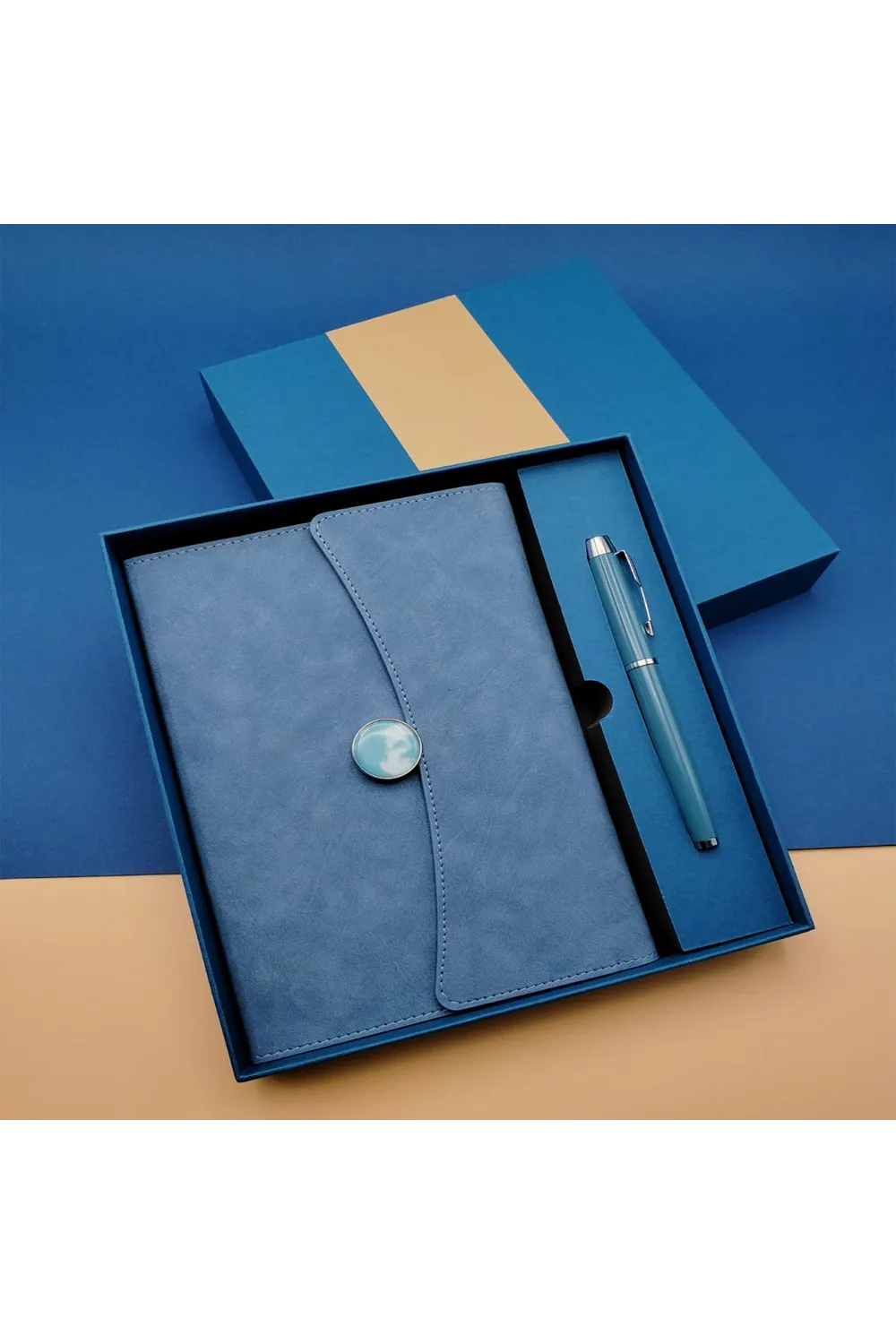 Promosyon Defter Kalem Seti Mavi Renk