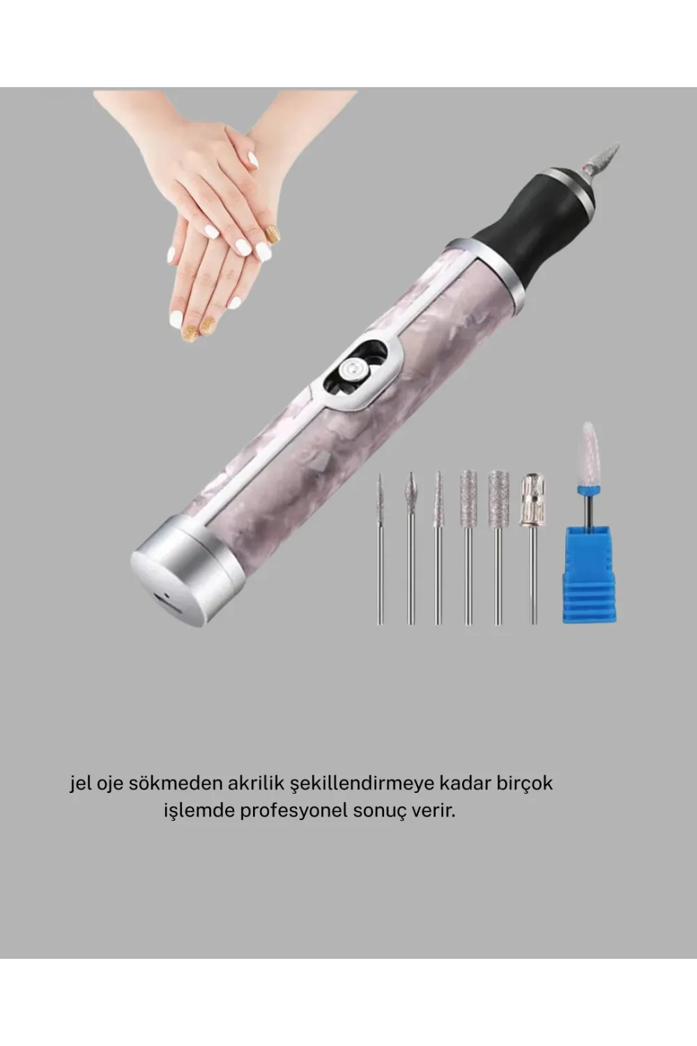 Protez Tırnak Kurutma Törpü Seti