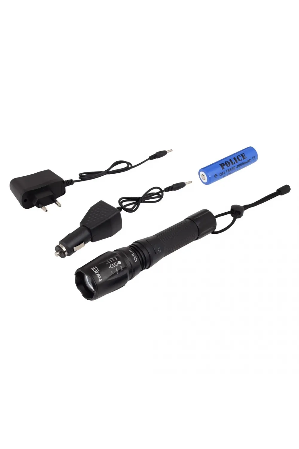 PS-46 6 LED 5 Kademeli Zoomlu Şarjlı El Feneri