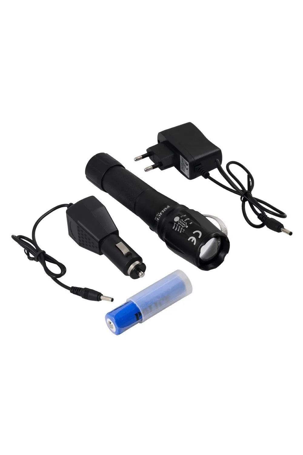 PS-46 6 LED 5 Kademeli Zoomlu Şarjlı El Feneri