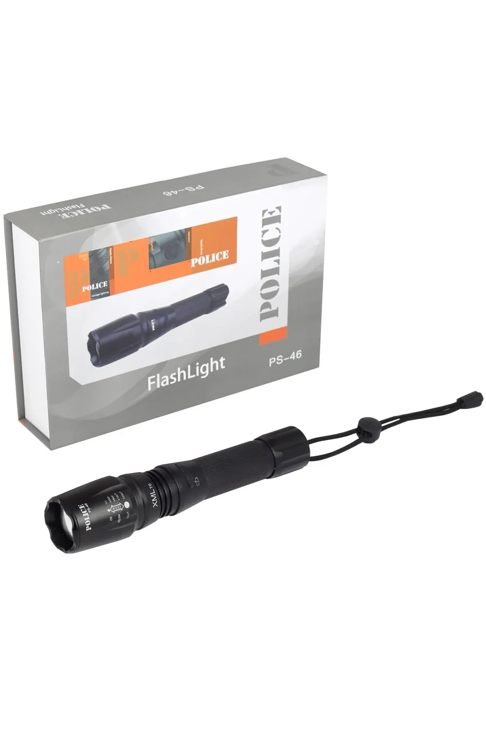 PS-46 6 LED 5 Kademeli Zoomlu Şarjlı El Feneri