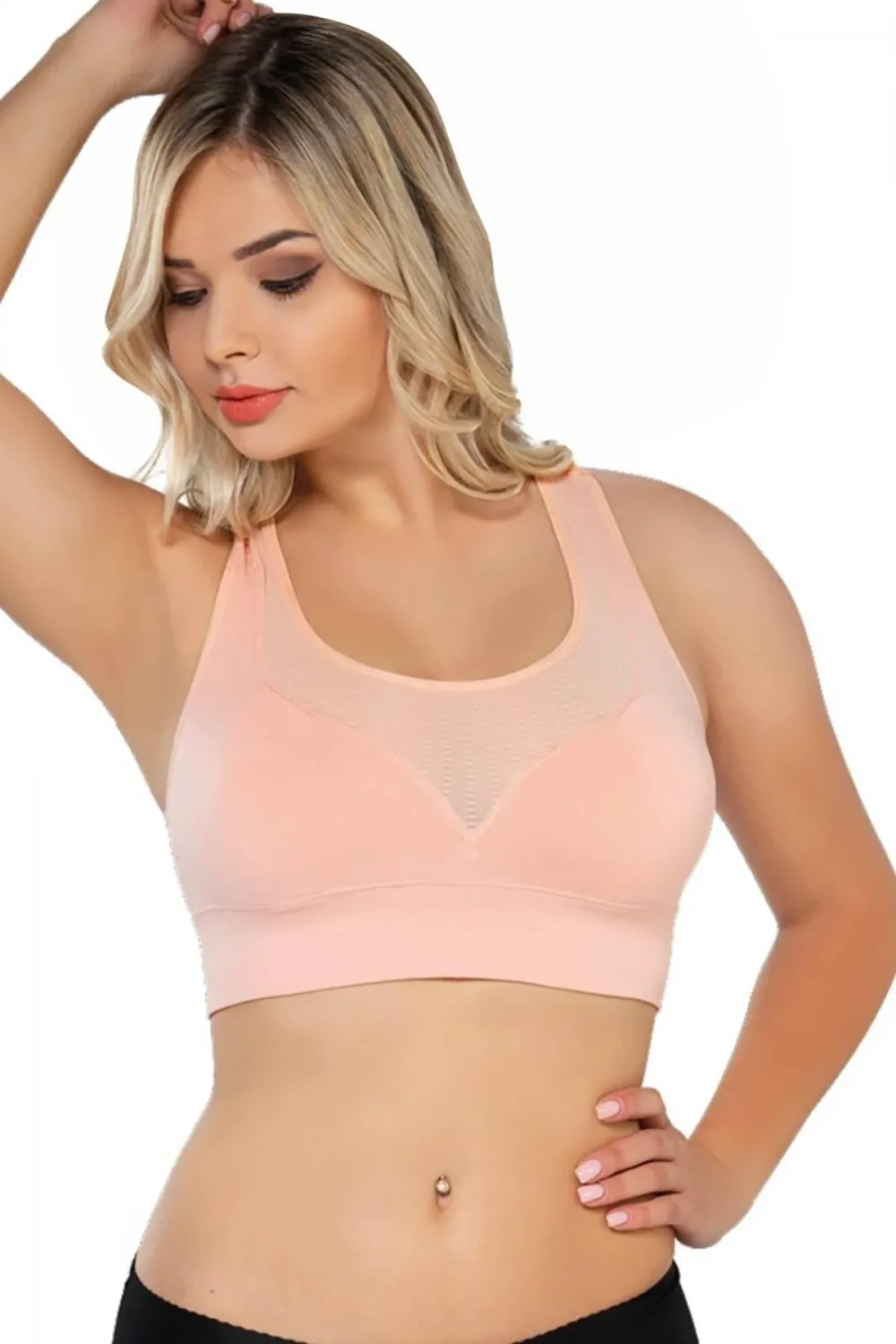 ieg™ PUDRA  MI  4027 Seamless Tül Pedli Toparlayıcı Büstiyer