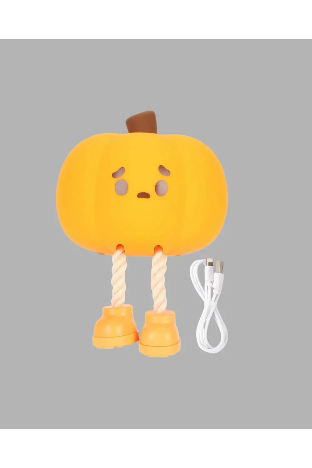 Pumpkin Led Night Light Dokunmatik Şarjlı Silikon Gece Lambası