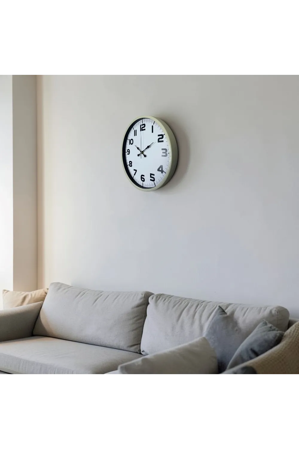Pure Krem 36 Cm Klasik Duvar Saati