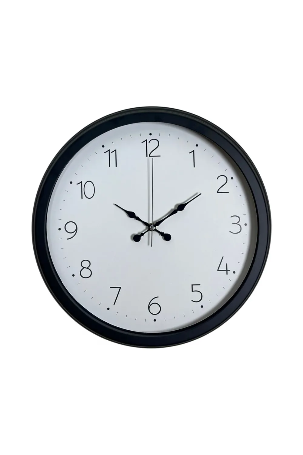 Pure Time Black 40 Cm Metal Duvar Saati