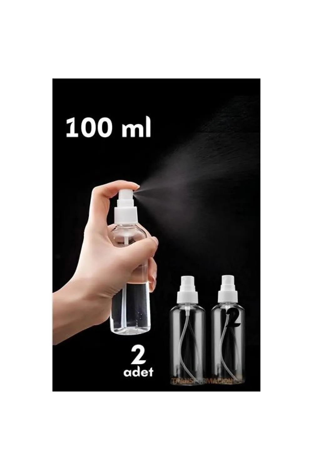 Püskürtücü Boş Sprey Şişe 100 Ml 2 ADET 721445