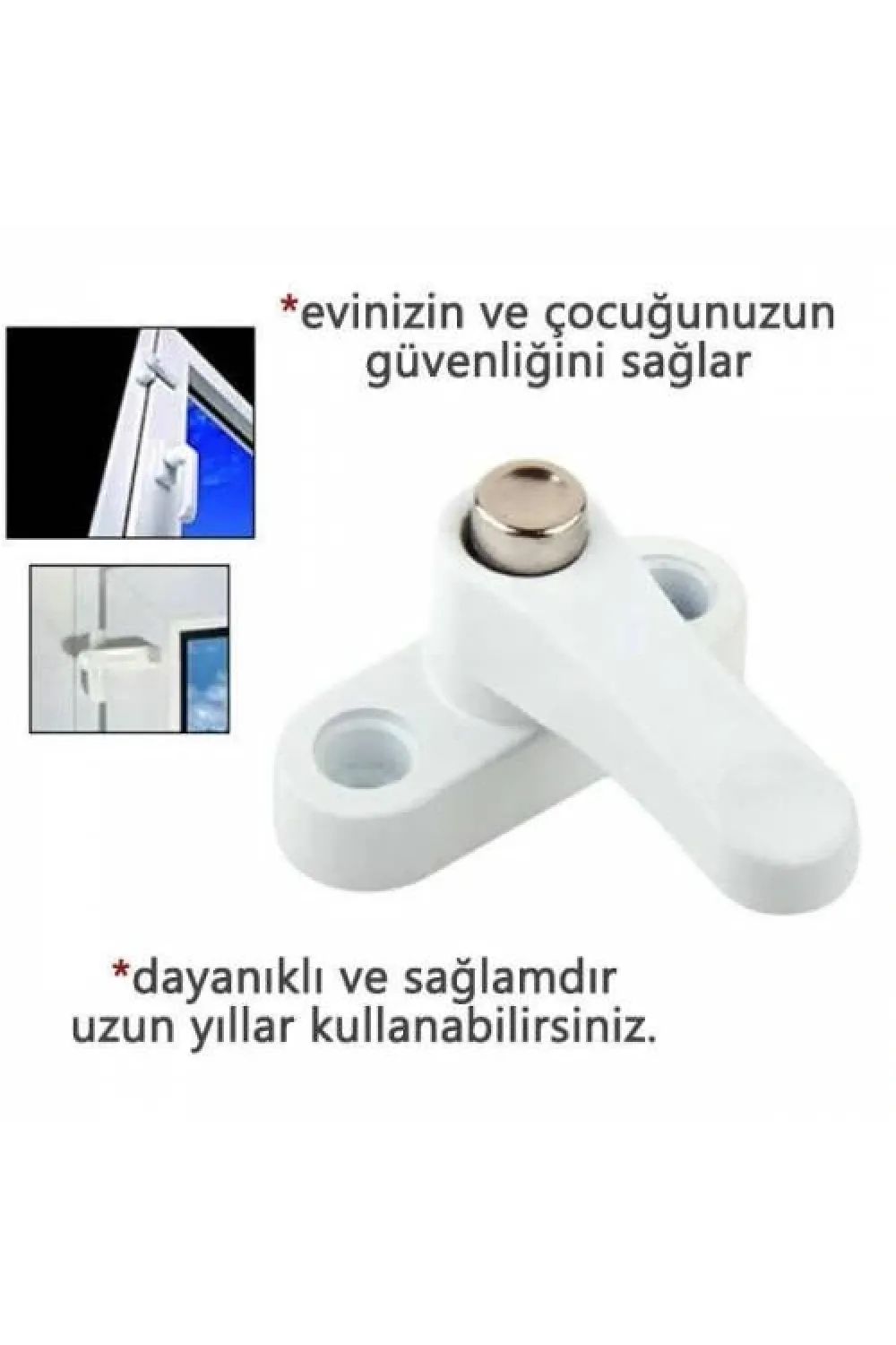 Pvc Kapı Pencere Emniyet Kilidi - Çelik