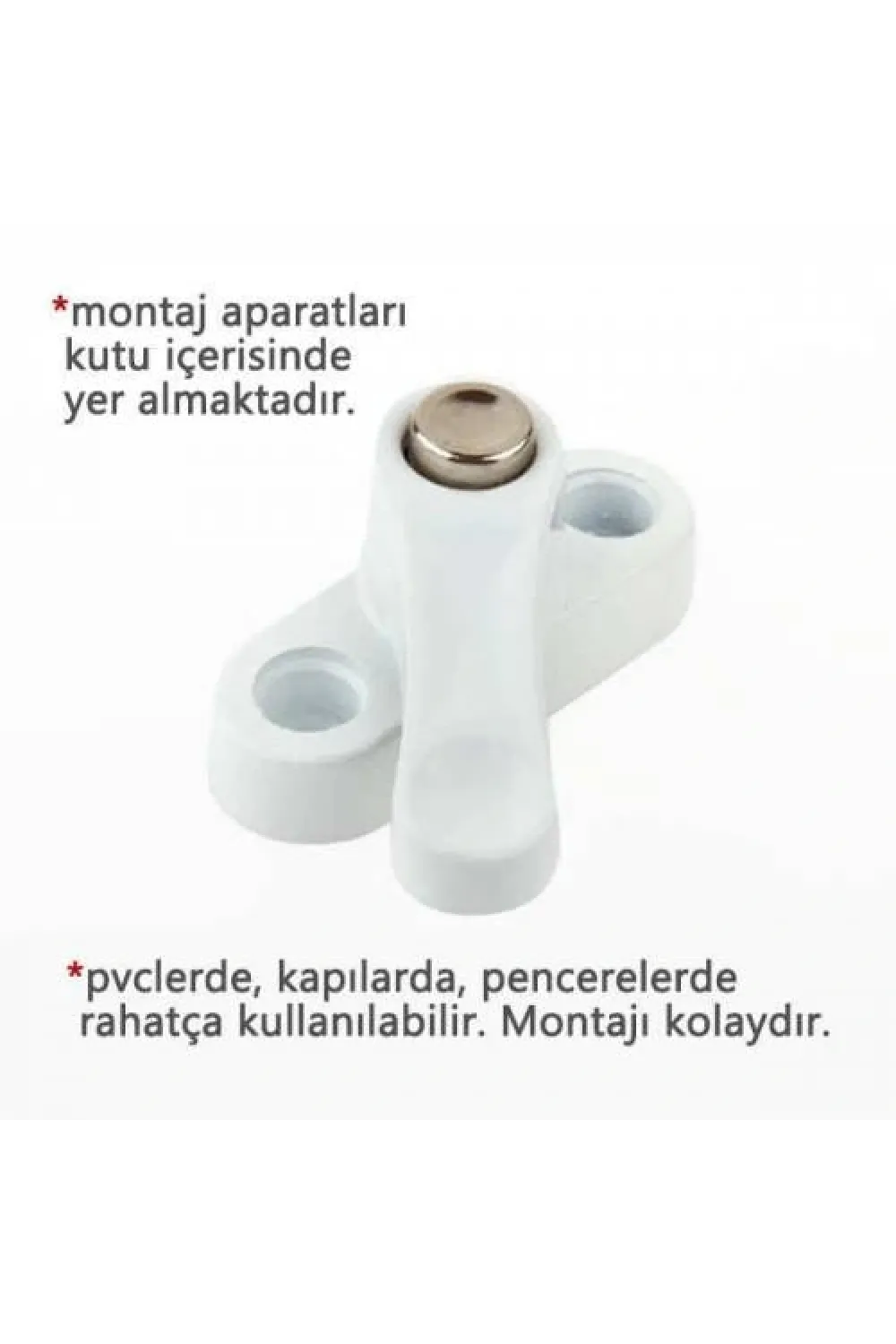 Pvc Kapı Pencere Emniyet Kilidi -  Pimapen Kilidi - Çelik - 6 Adet