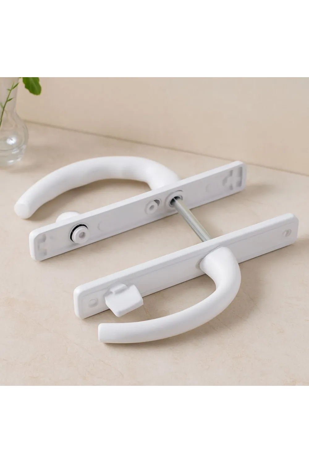 PVC Kilitli Banyo/WC Kapı Kolu Beyaz