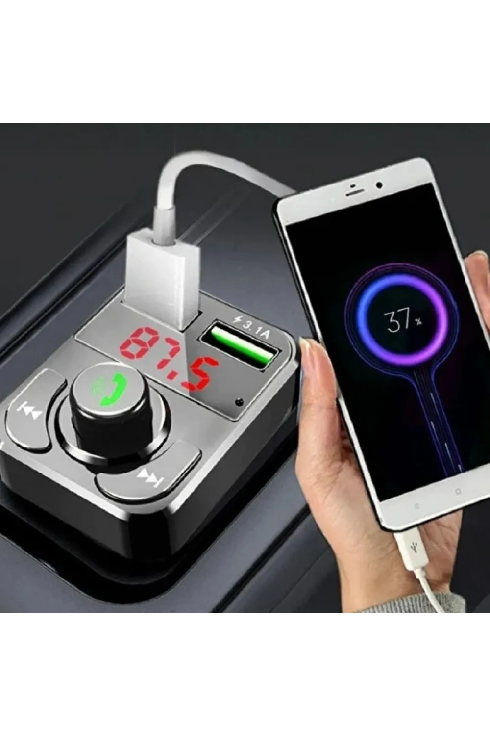 QC 3.1A USB & PD /TF FM Transmitter