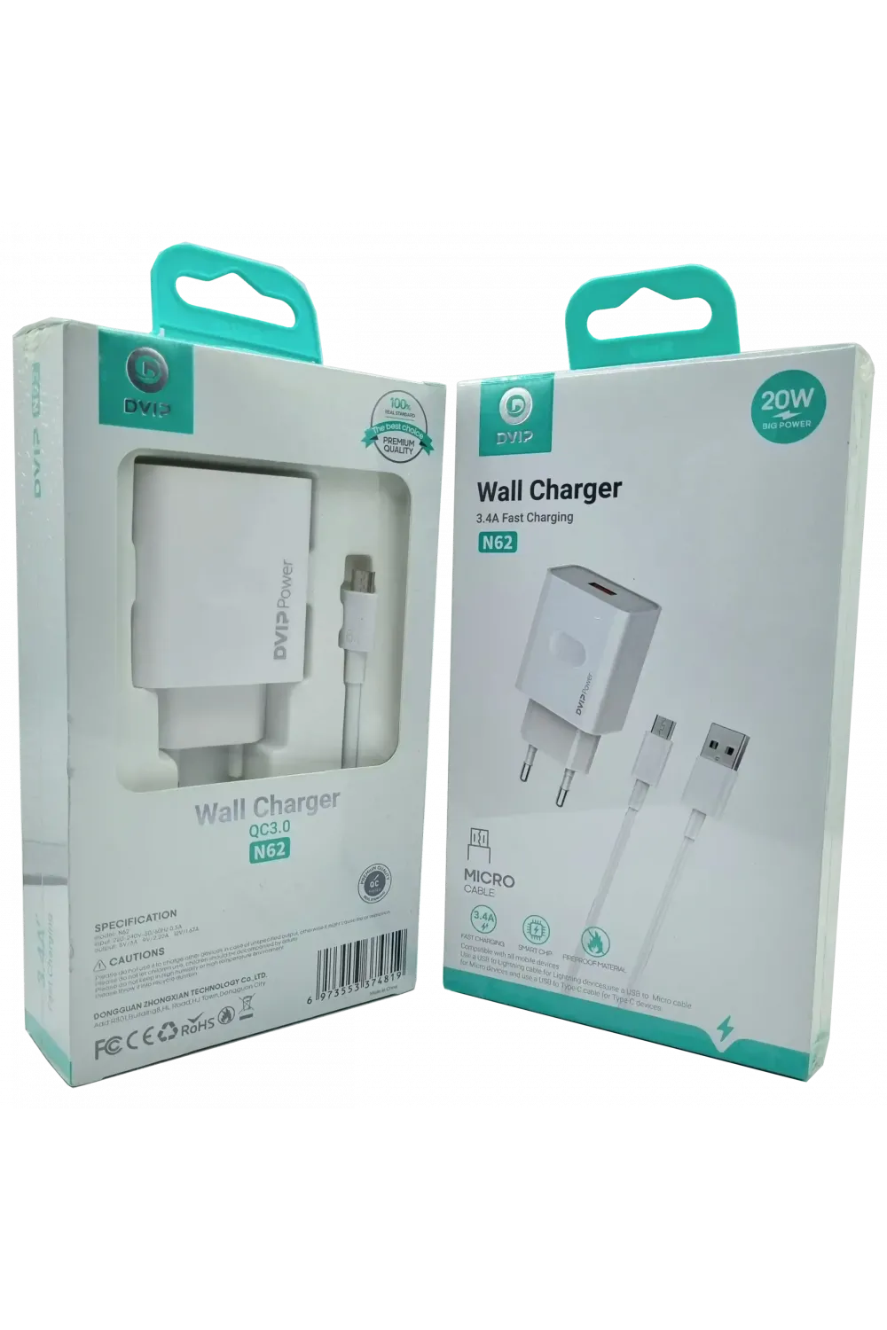 QC3.0 Micro Usb Şarj Aleti DVIP N62