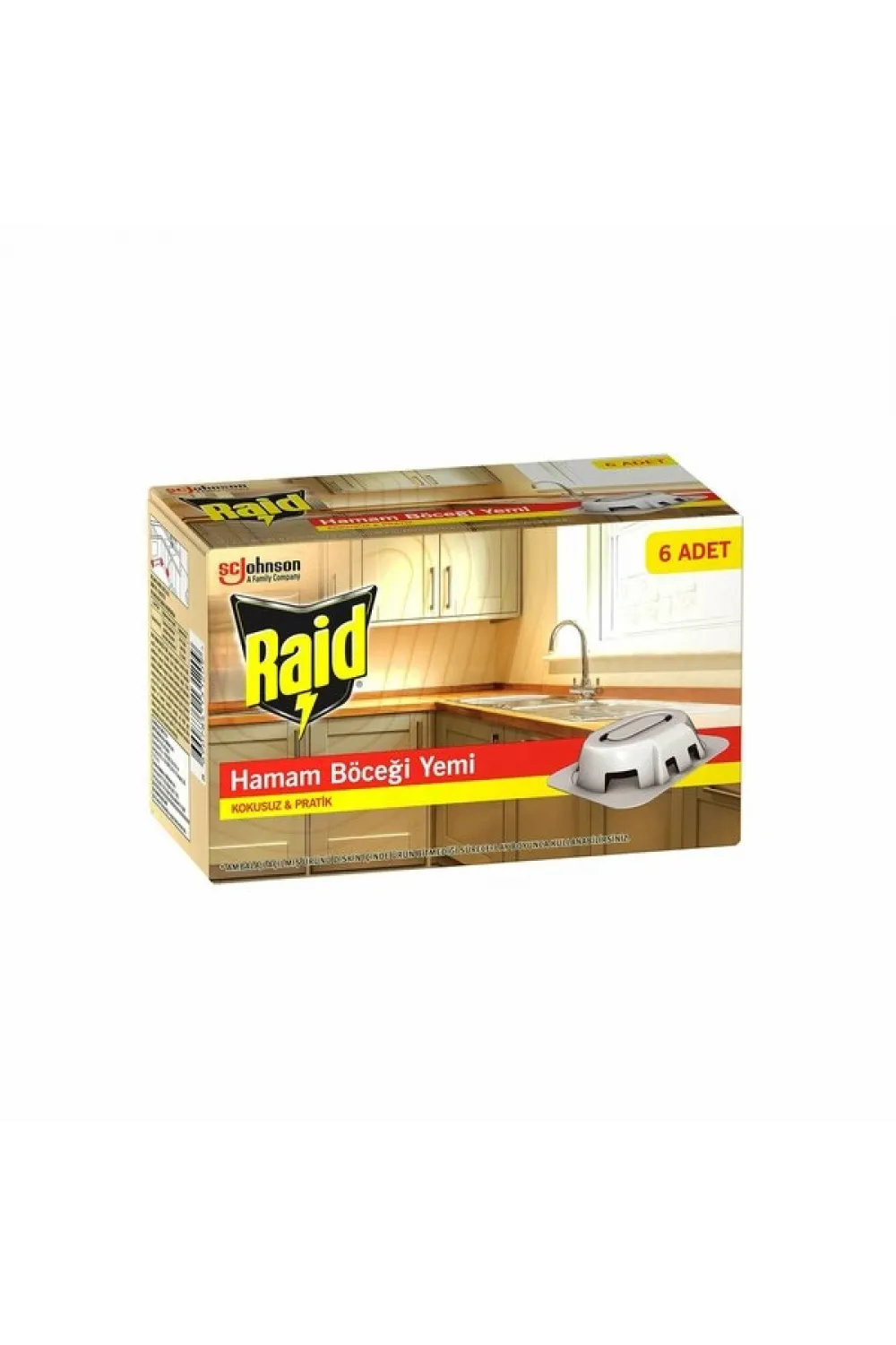 Raid 6 Parça  Hamam Böcek Yemi