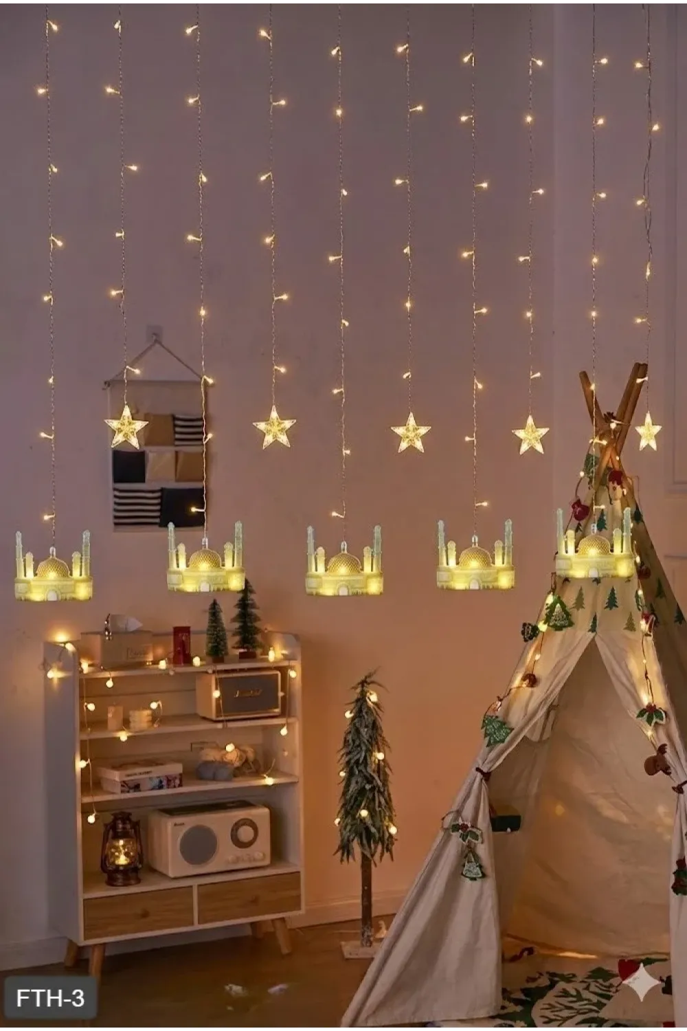 Ramazan Perde LED Işık 3 Metre