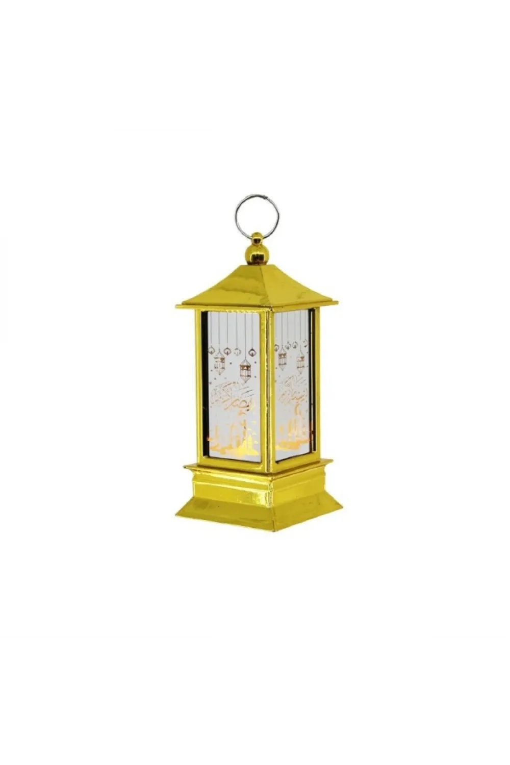 Ramazan Temalı Gold Kare Kubbe LED Lamba