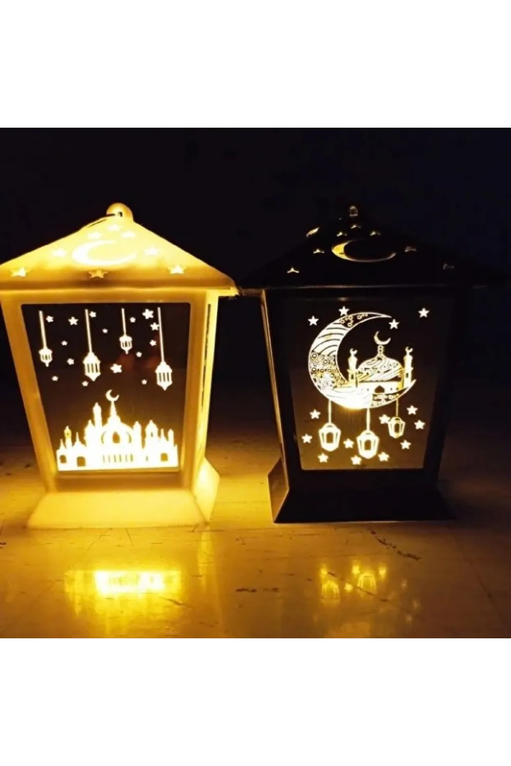 Ramazan Temalı Kare Kubbe LED Lamba