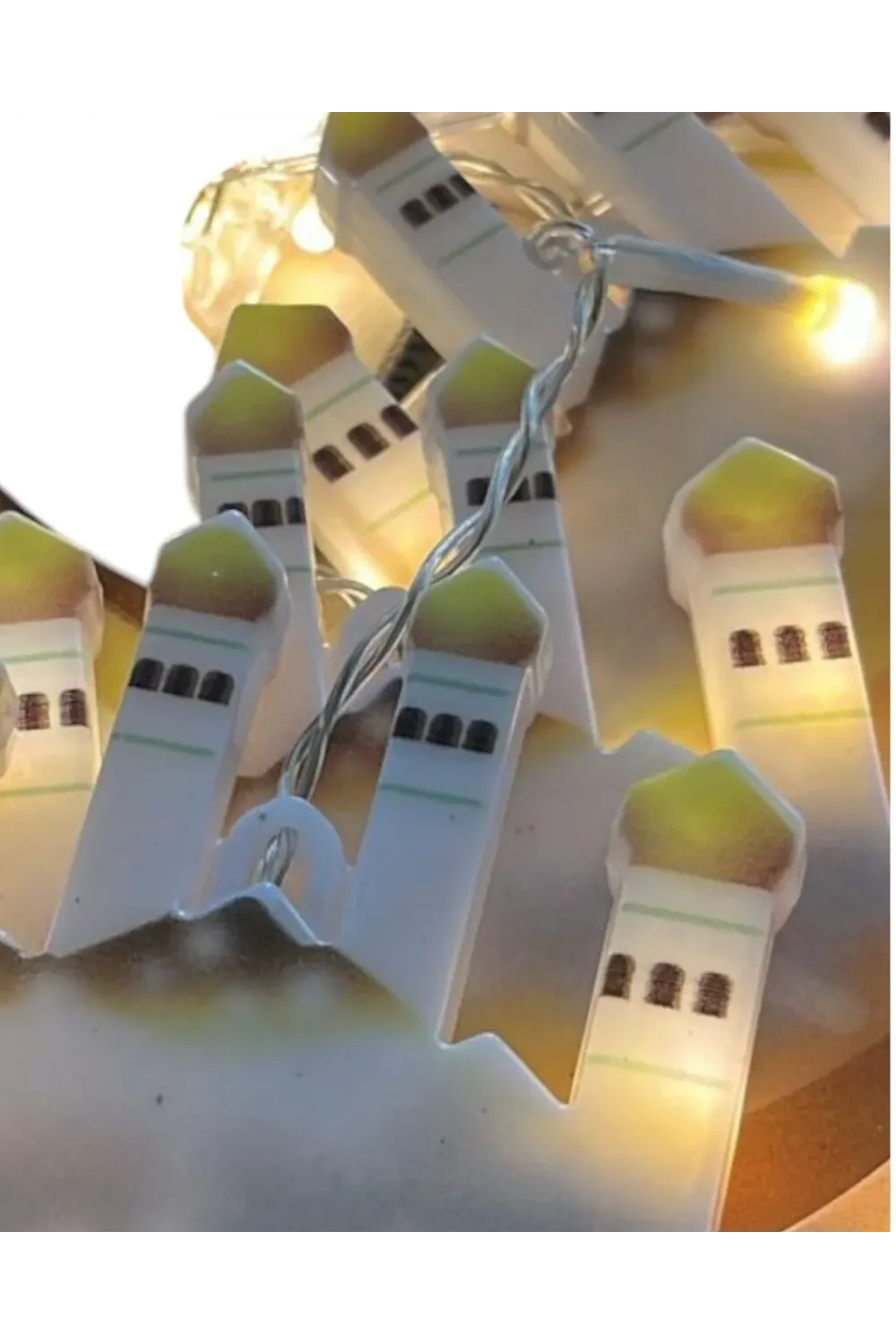 Ramazan Temalı Led Işık Hilal Ve Yıldız Figürlü Dekor Lambası