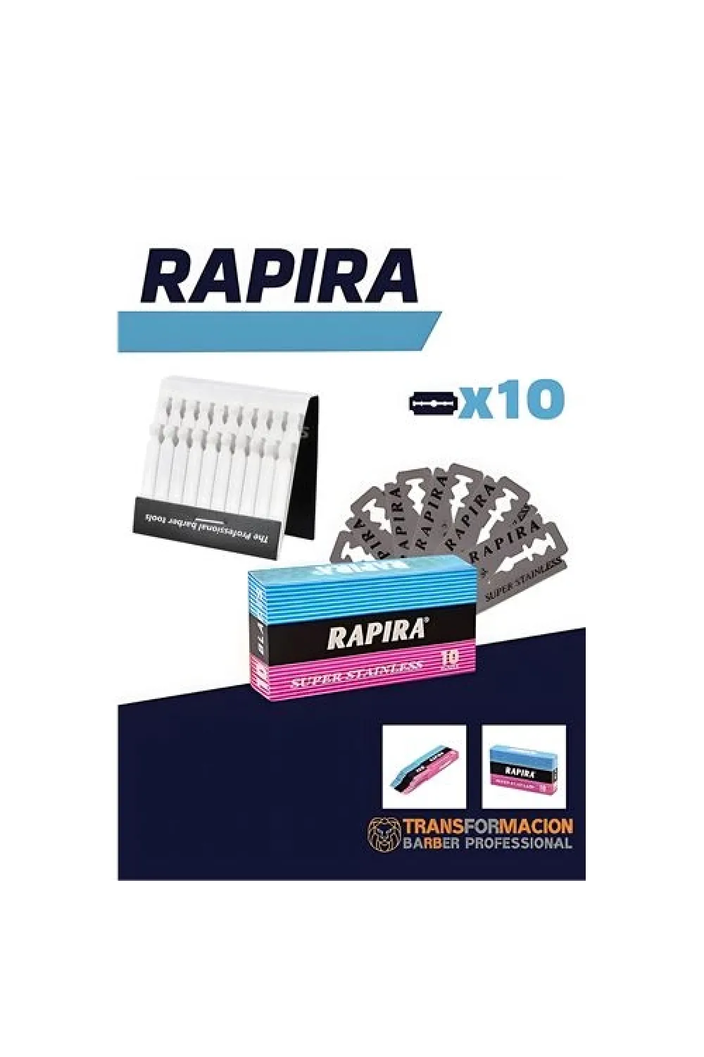 Rapira Platinum 10 Adet Tıraş Jileti Kantaşı Seti 715919