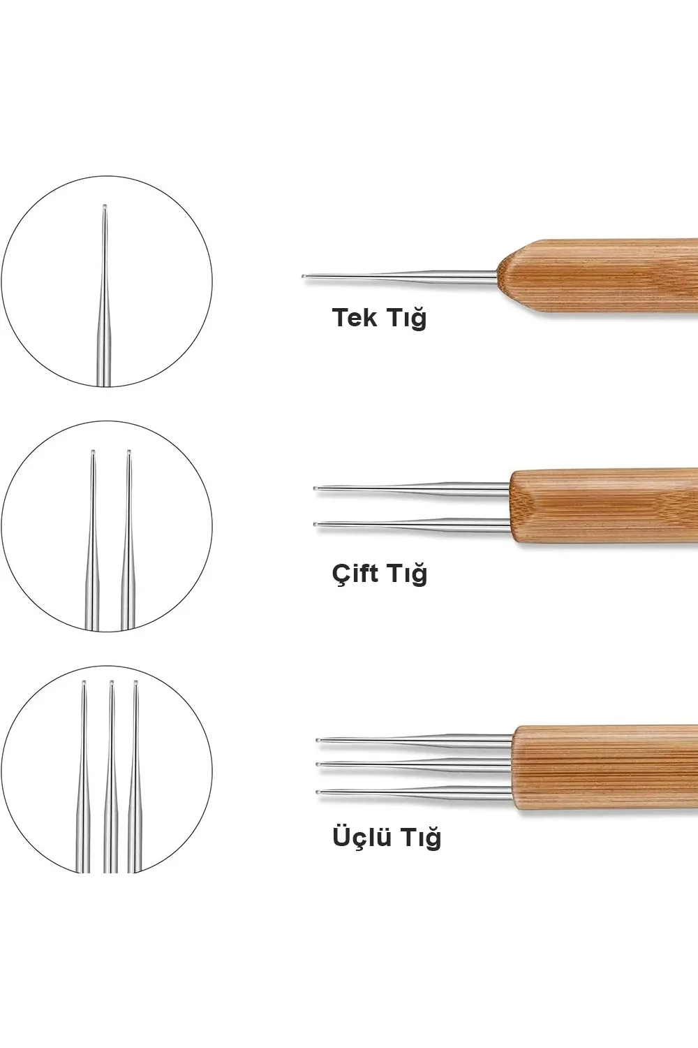 Rasta Tığı Çift Taraflı - 0.75mm