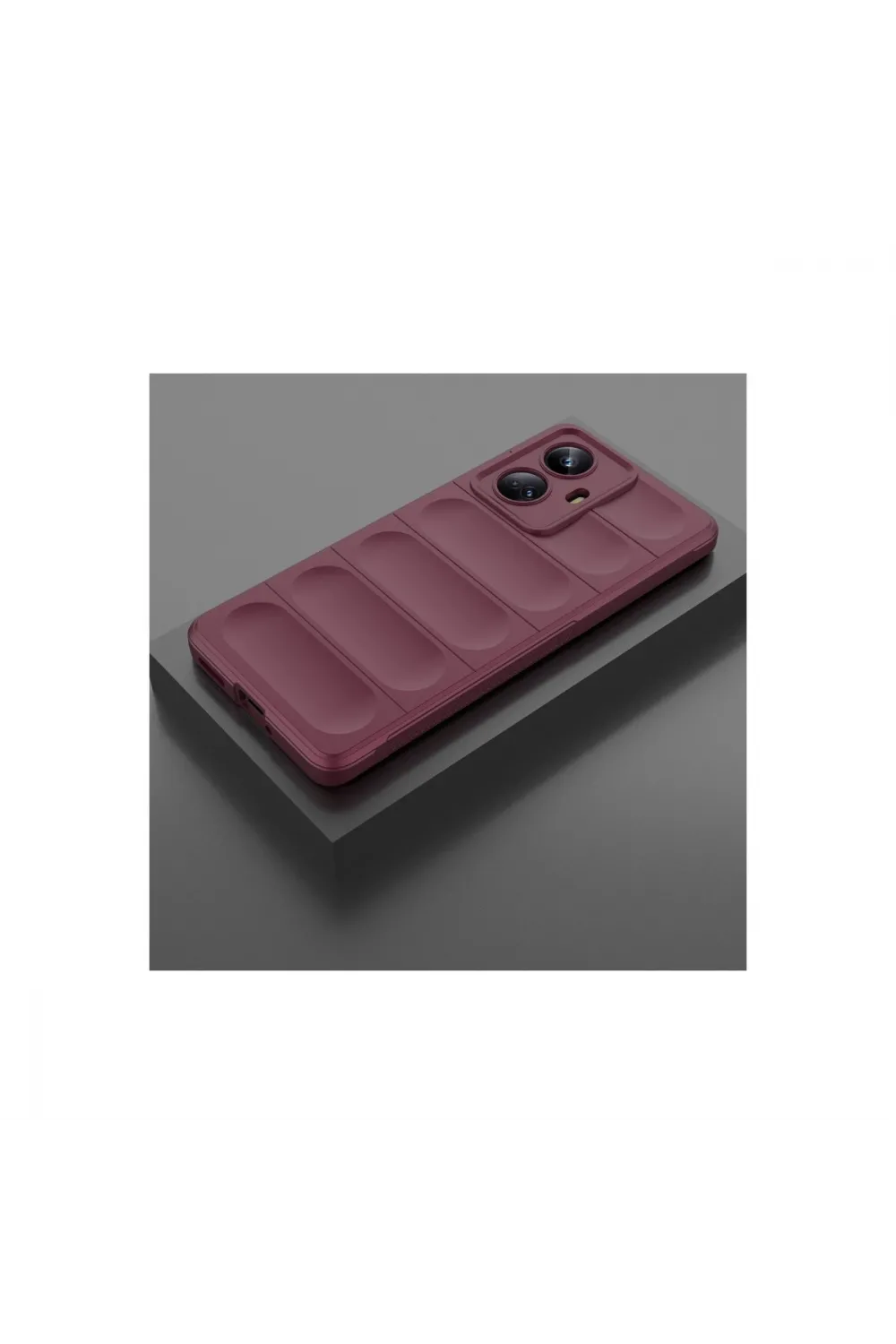 Realme 10 Pro 5g Kılıf Optimum Silikon - Bordo