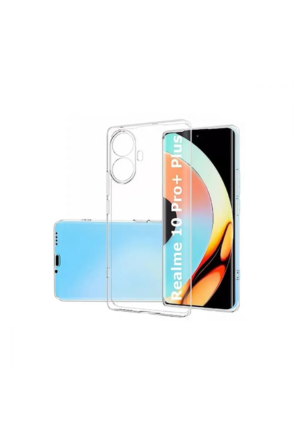 Realme 10 Pro Plus 5g Kılıf Lüx Şeffaf Silikon
