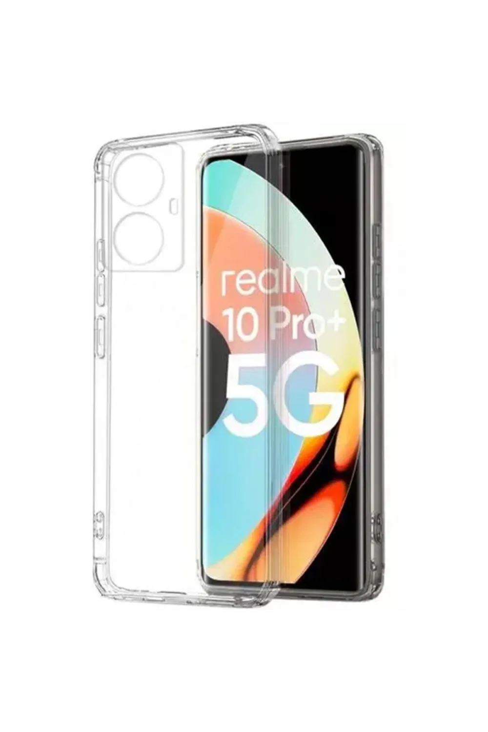 Realme 10 Pro Plus 5g Kılıf Lüx Şeffaf Silikon