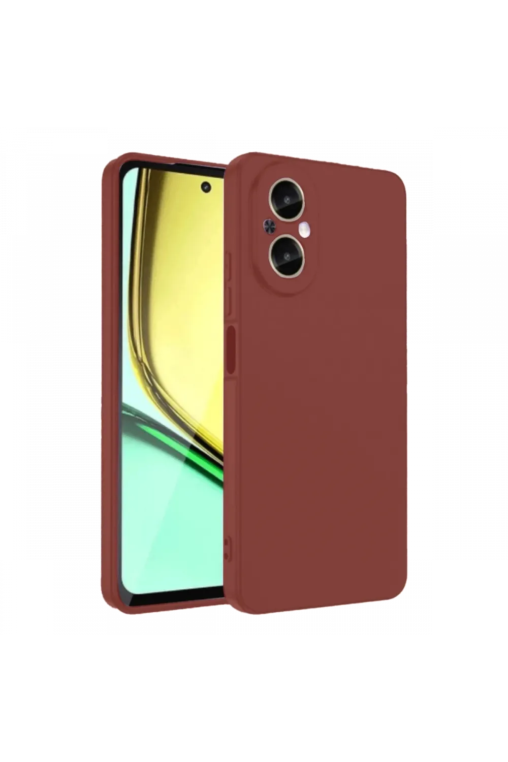Realme 12 Lite Kılıf First Silikon - Bordo