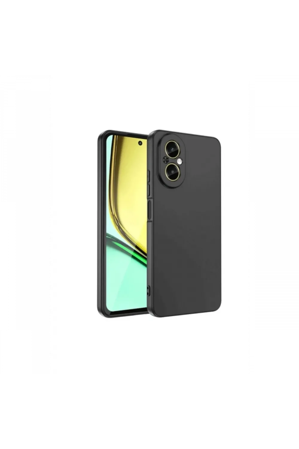 Realme 12 Lite Kılıf First Silikon - Siyah
