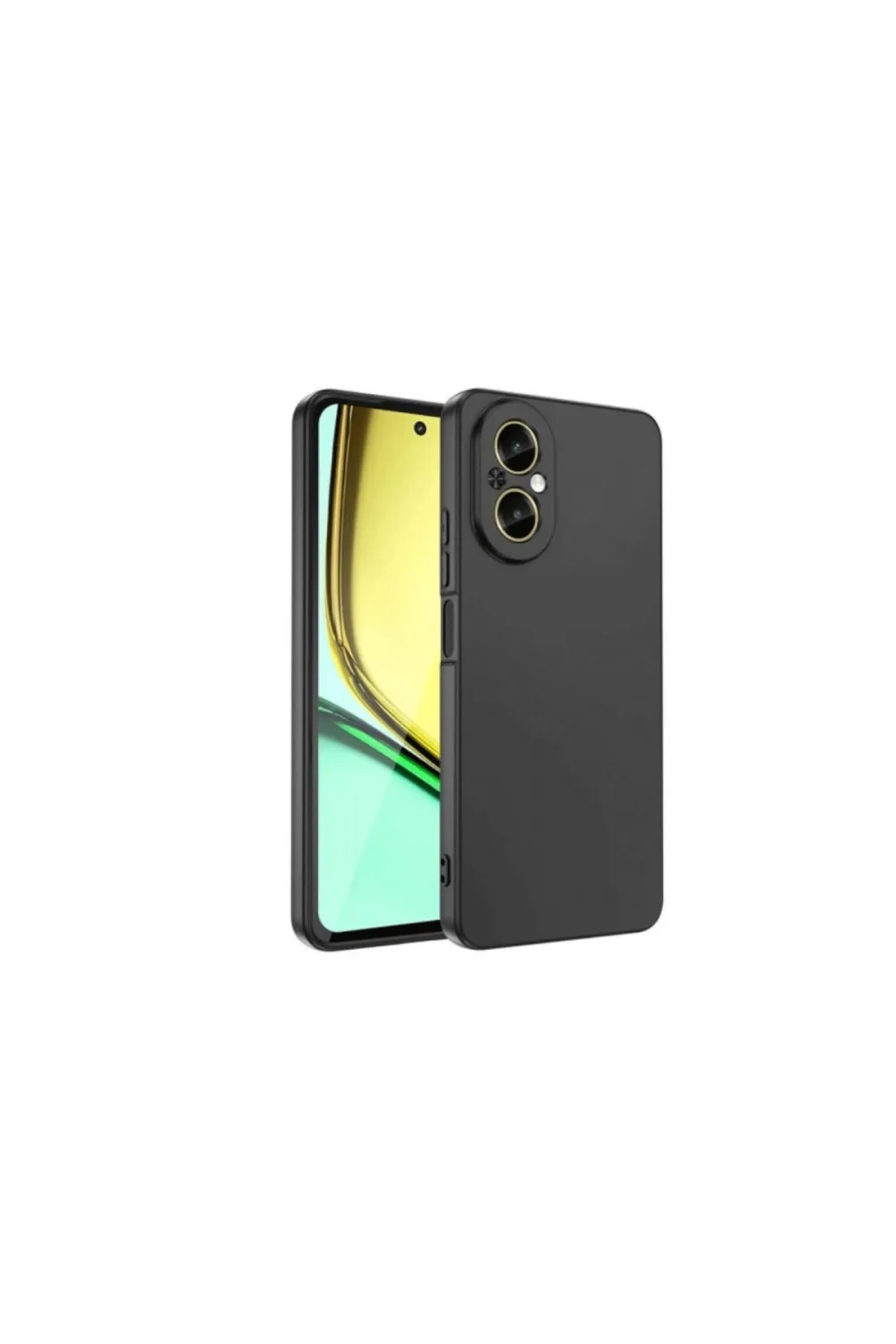 Realme 12 Lite Kılıf First Silikon - Siyah