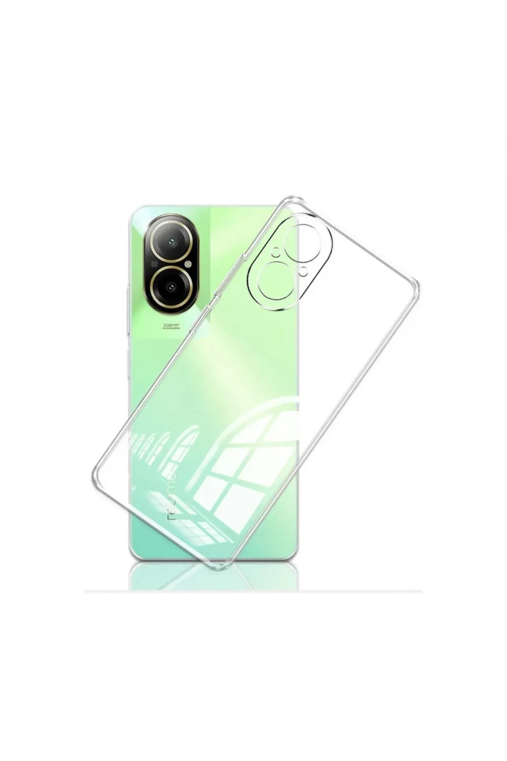 Realme 12 Lite Kılıf Lüx Şeffaf Silikon