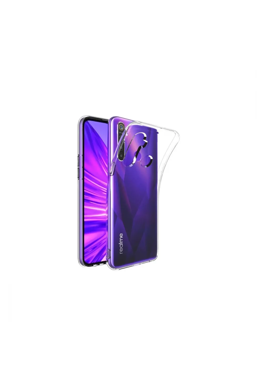 Realme 5i Kılıf Lüx Şeffaf Silikon