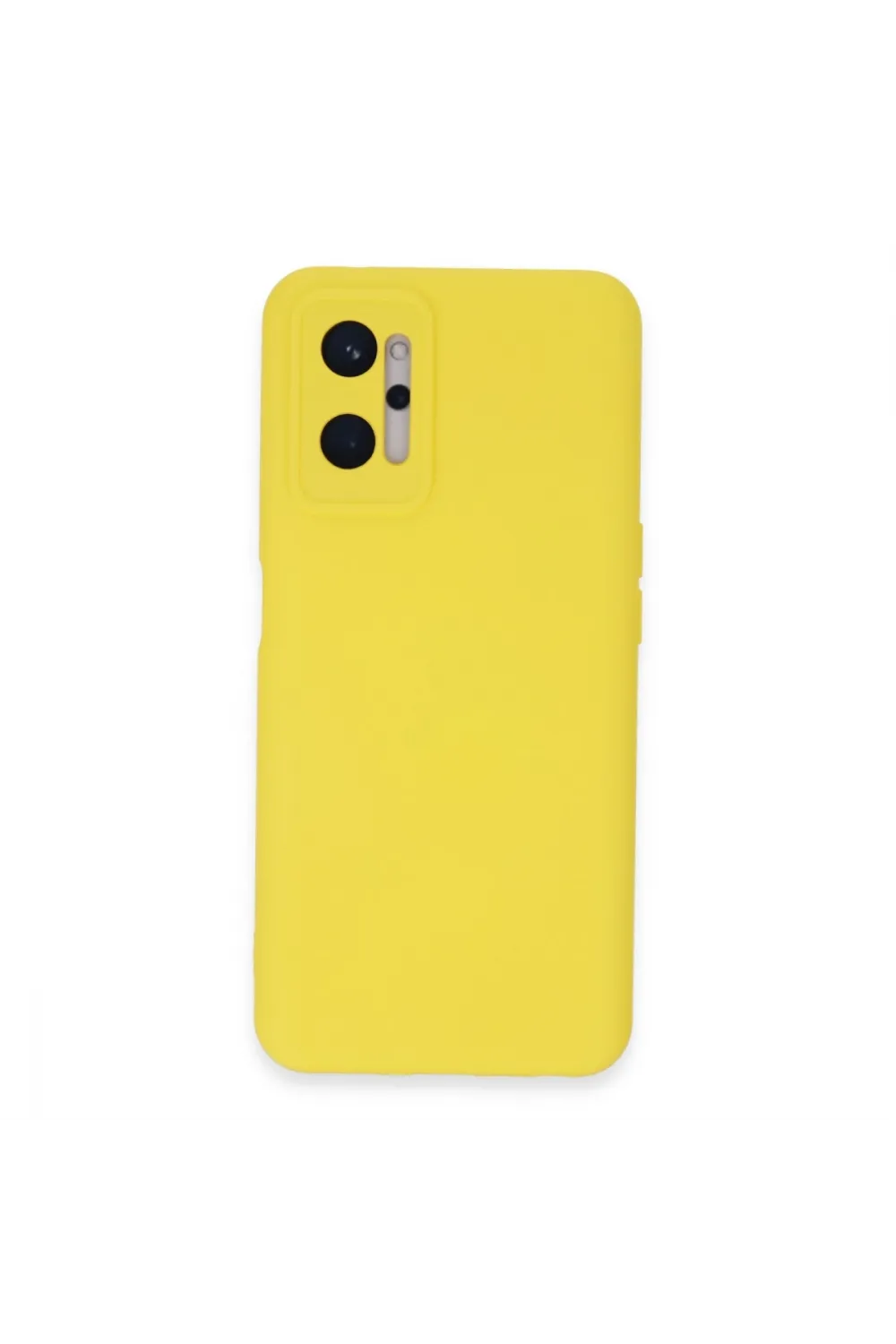 Realme 9i 4g Kılıf Nano İçi Kadife Silikon - Sarı