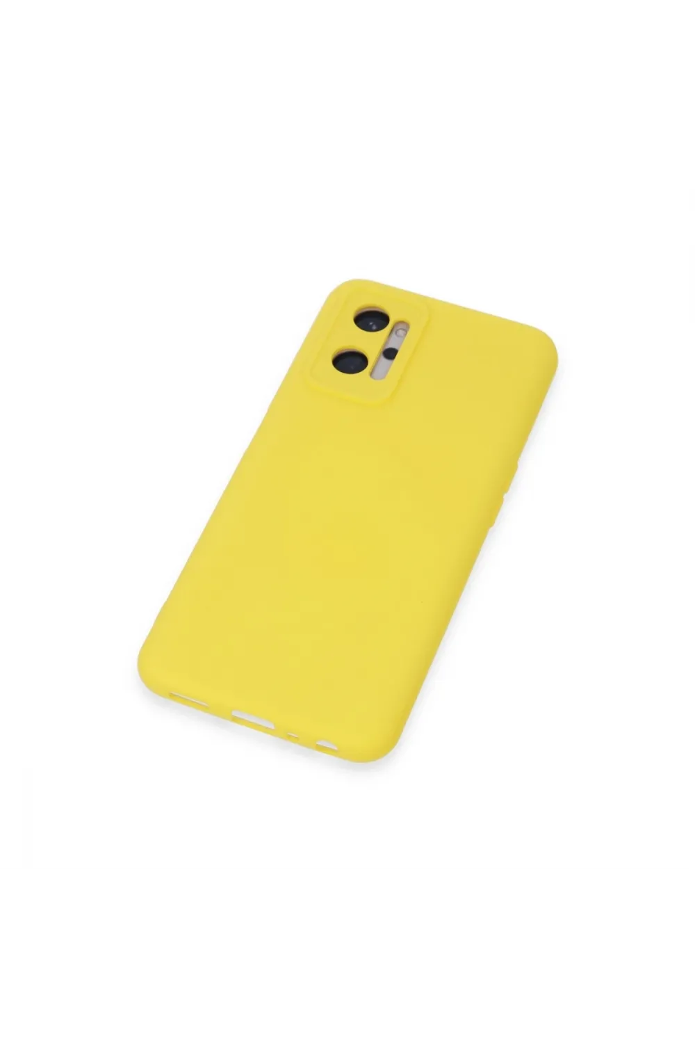 Realme 9i 4g Kılıf Nano İçi Kadife Silikon - Sarı