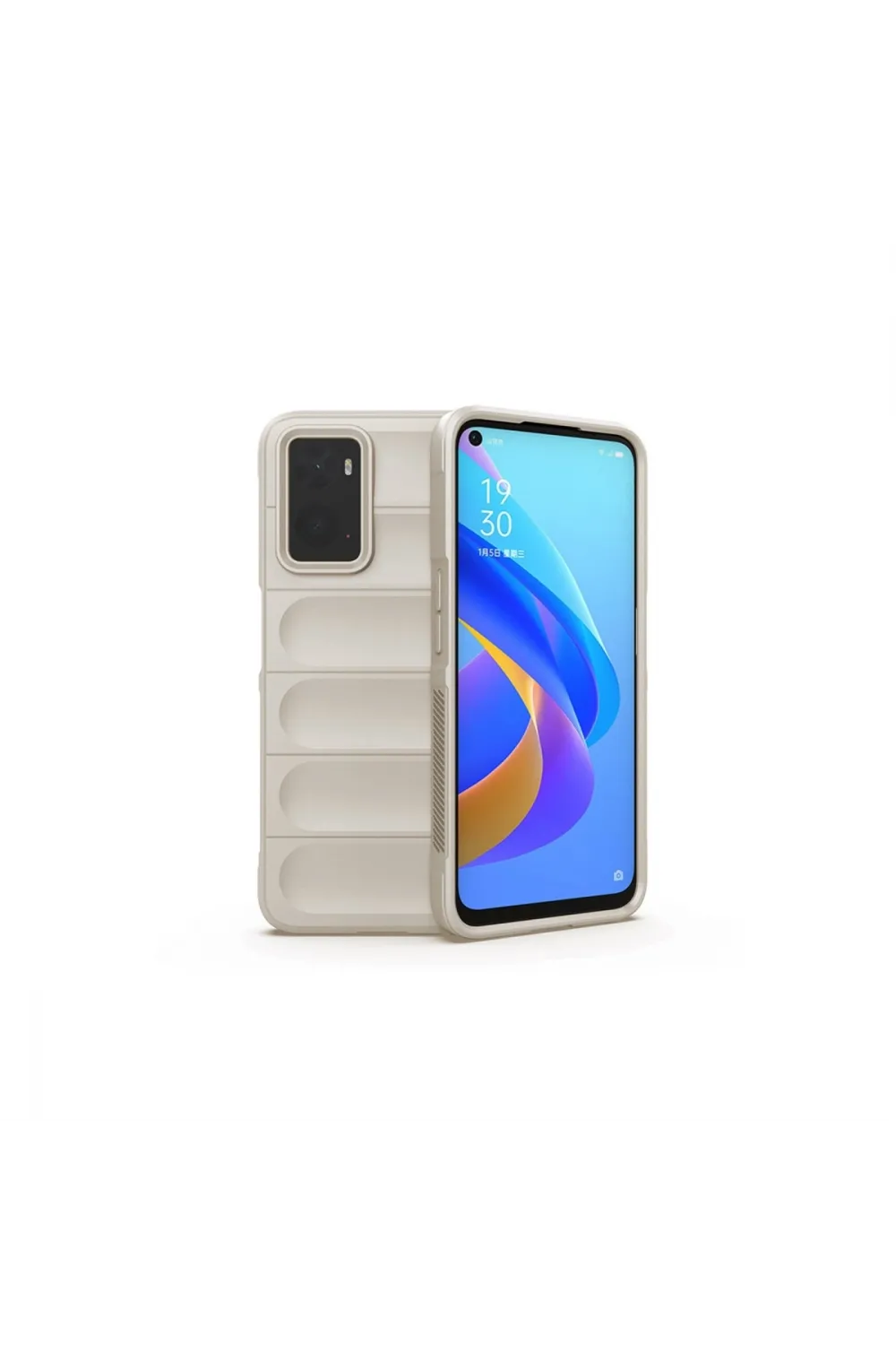 Realme 9i 4g Kılıf Optimum Silikon - Krem