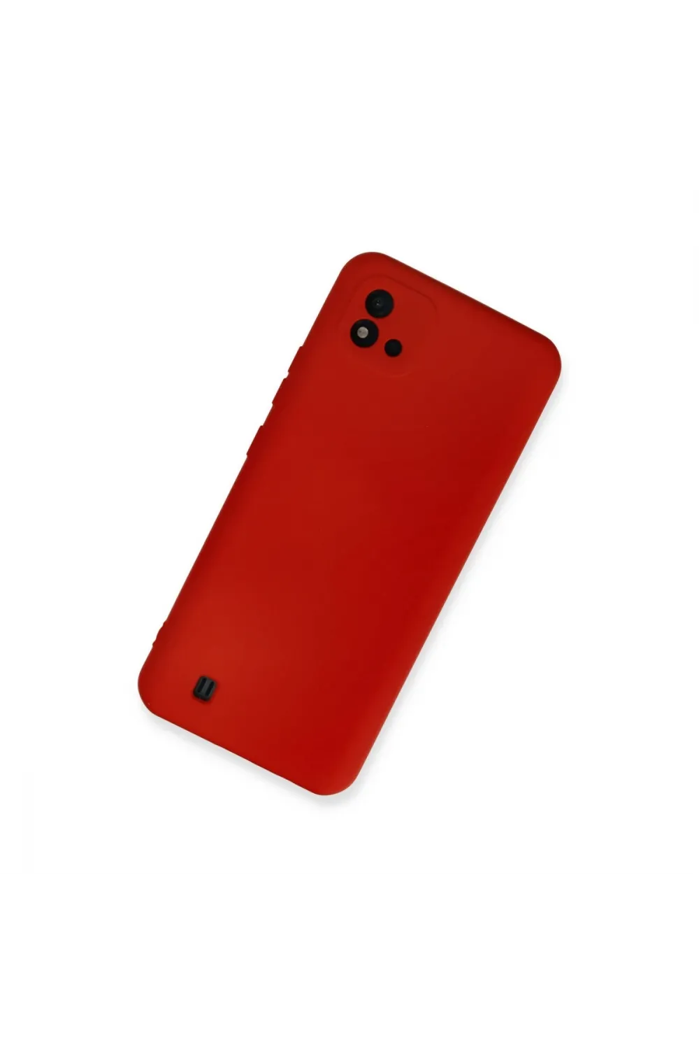 Realme C11 2021 Kılıf Nano İçi Kadife Silikon - Kırmızı