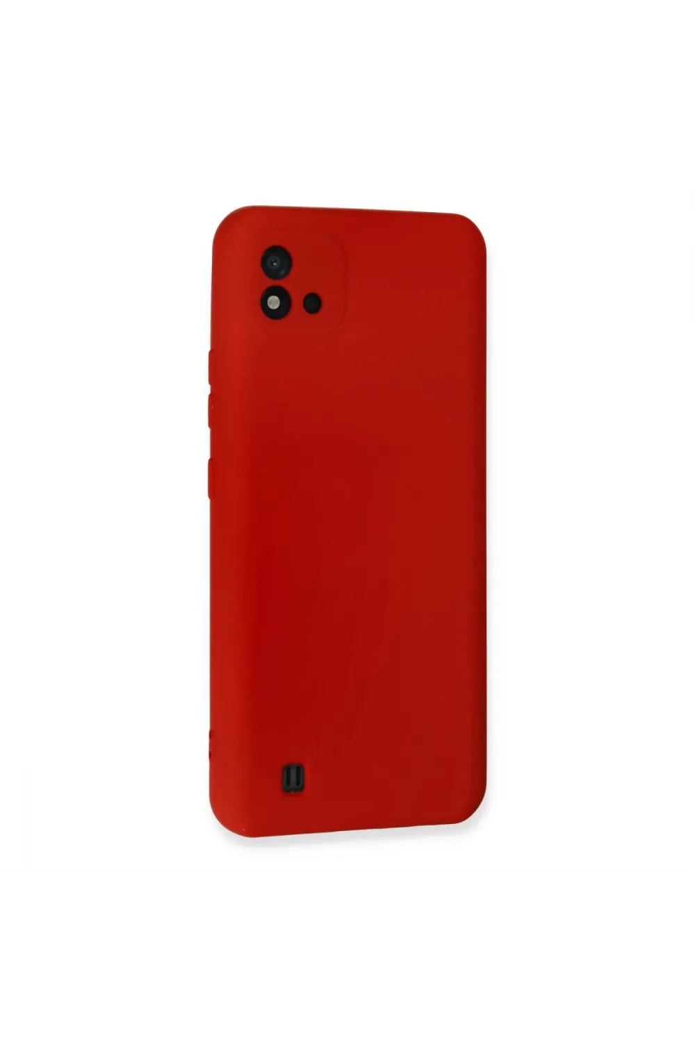 Realme C11 2021 Kılıf Nano İçi Kadife Silikon - Kırmızı