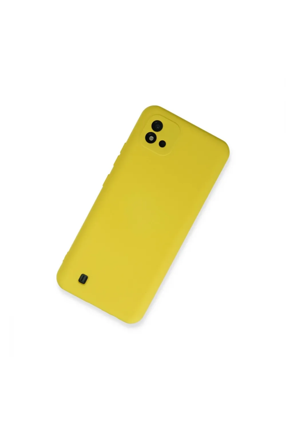 Realme C11 2021 Kılıf Nano İçi Kadife Silikon - Sarı