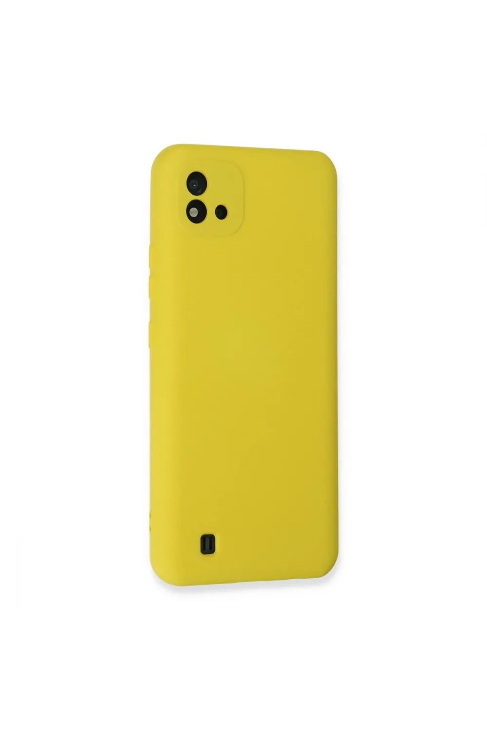 Realme C11 2021 Kılıf Nano İçi Kadife Silikon - Sarı