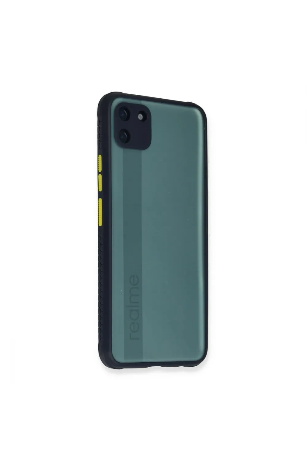 Realme C11 Kılıf Miami Şeffaf Silikon - Lacivert