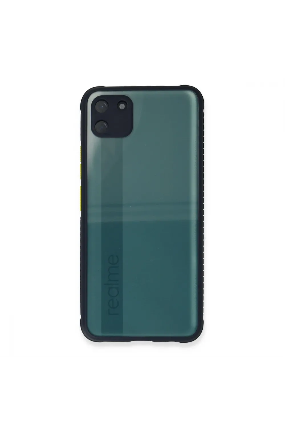 Realme C11 Kılıf Miami Şeffaf Silikon - Lacivert