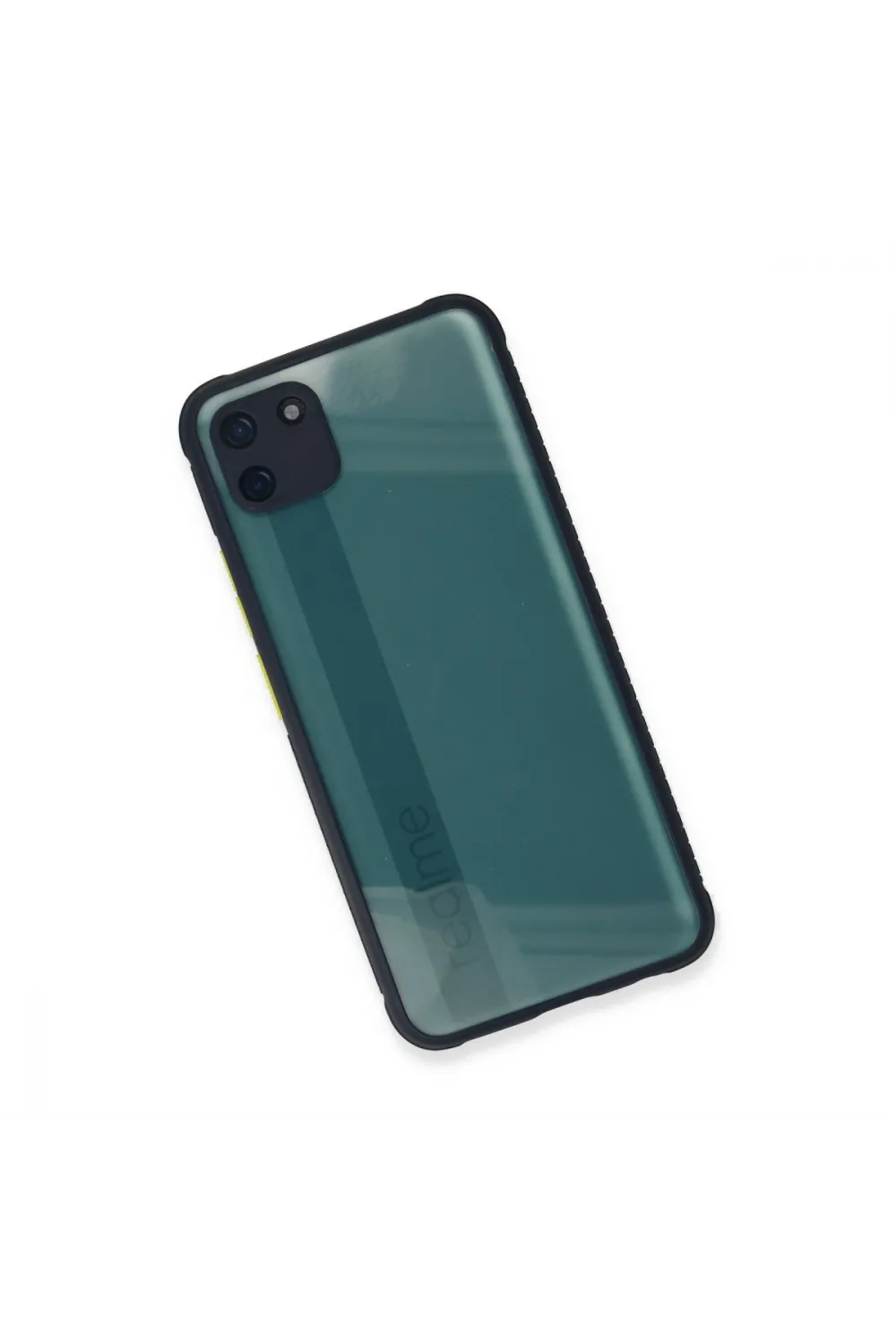 Realme C11 Kılıf Miami Şeffaf Silikon - Lacivert