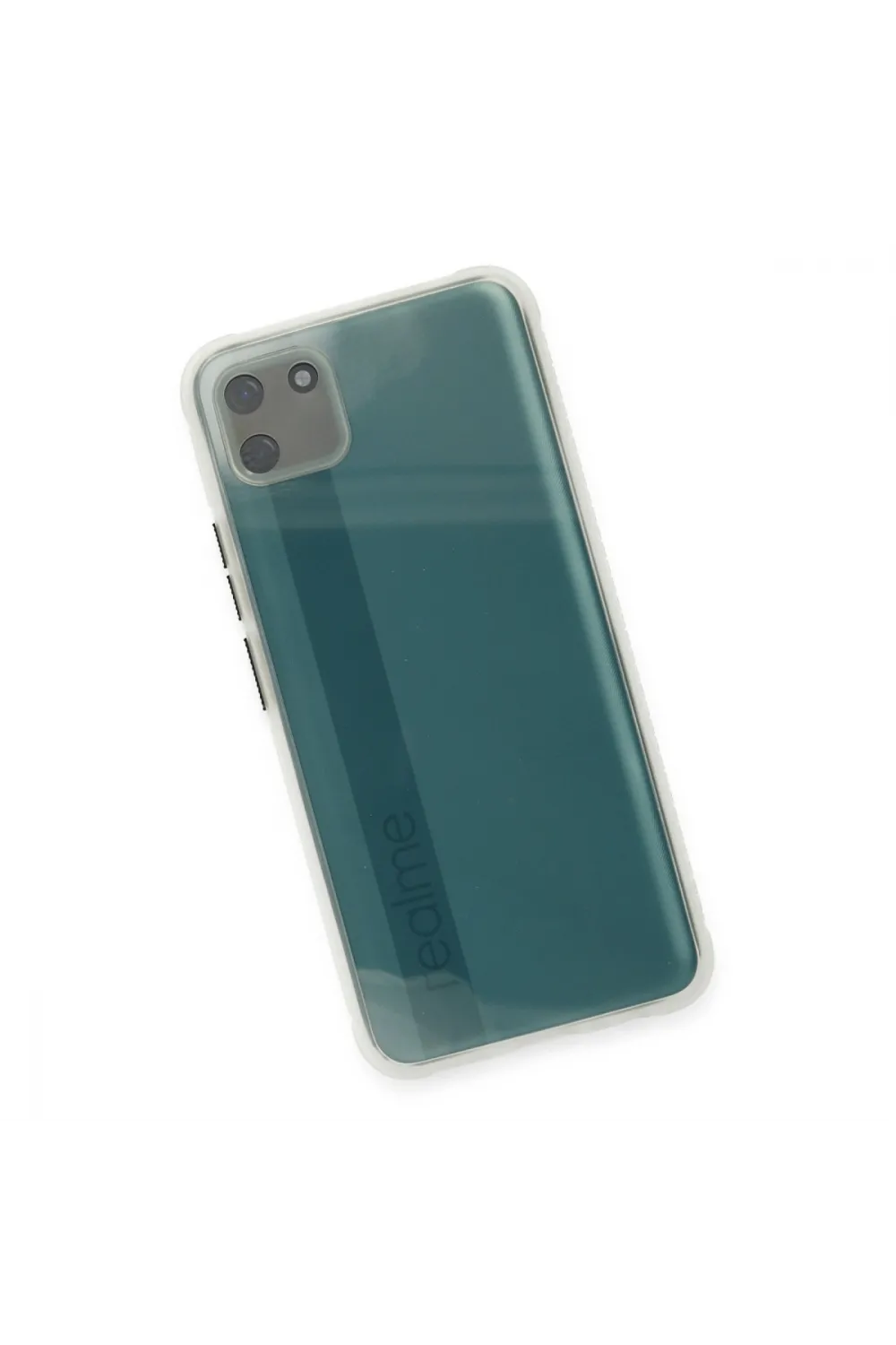 Realme C11 Kılıf Miami Şeffaf Silikon - Şeffaf